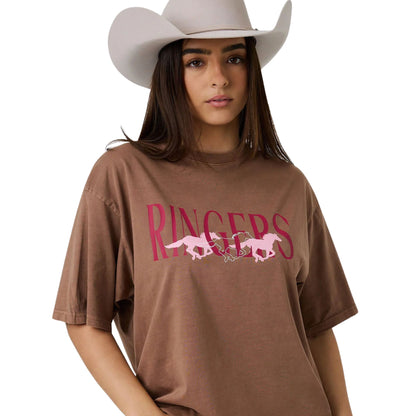 Ringers Western Womens Running Herd Oversized T-Shirt