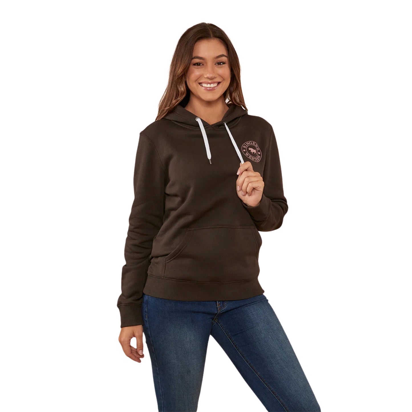 Ringers Western Womens Signature Bull Pullover Hoodie