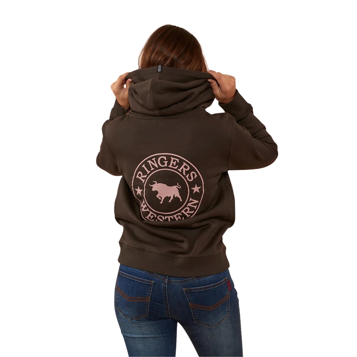 Ringers Western Womens Signature Bull Pullover Hoodie