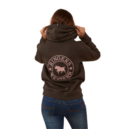 Ringers Western Womens Signature Bull Pullover Hoodie