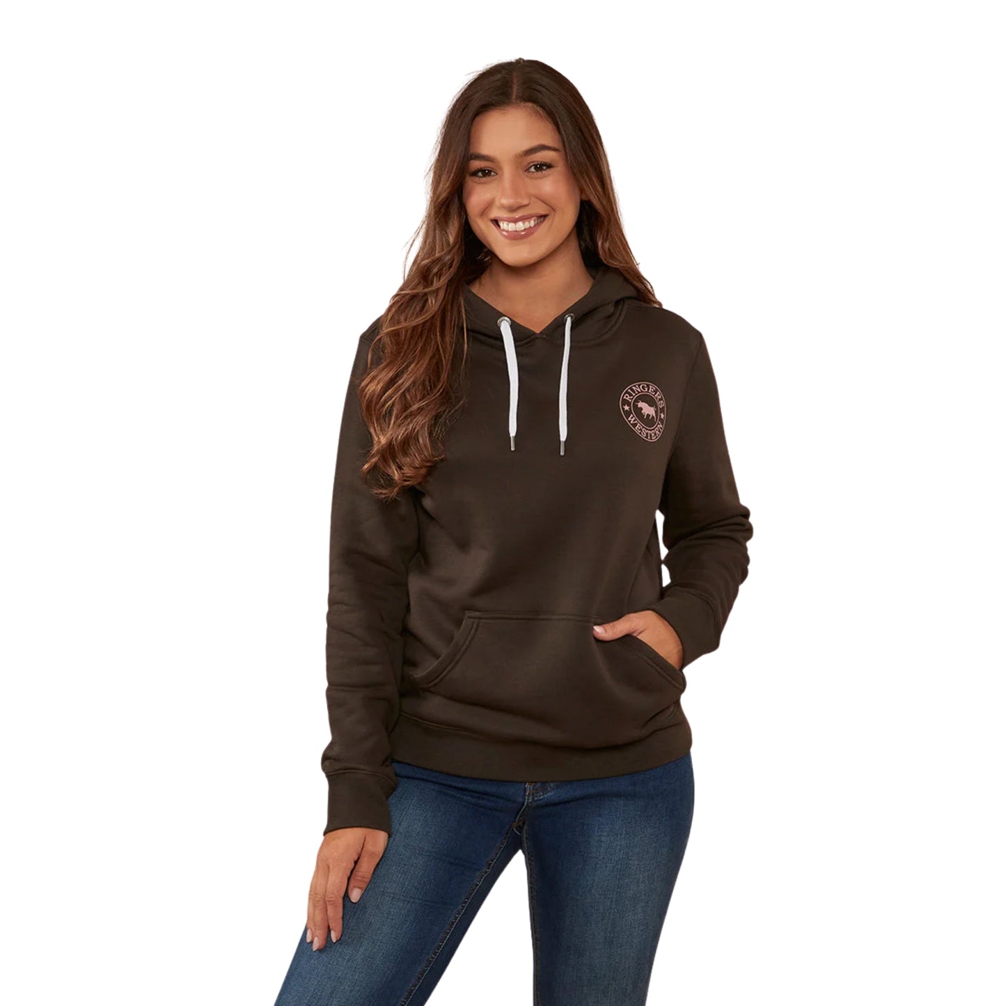 Ringers Western Womens Signature Bull Pullover Hoodie