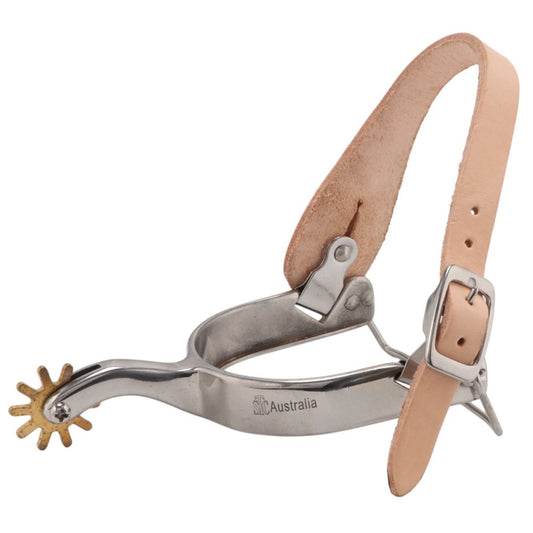 STC Rocky Campdraft Spurs w Leather Straps