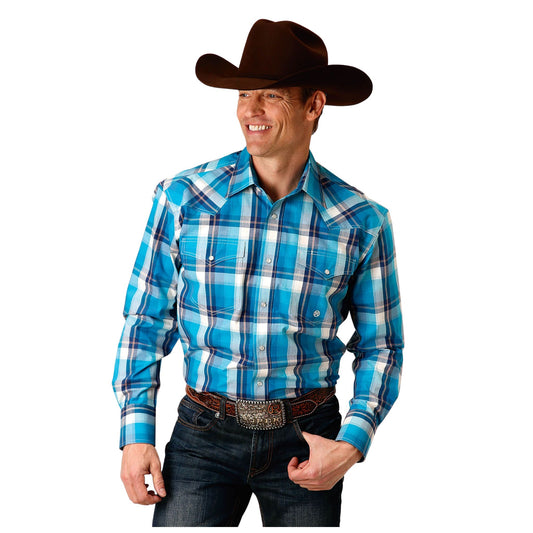 Roper Mens Amarillo Plaid Shirt - EQ Saddlery