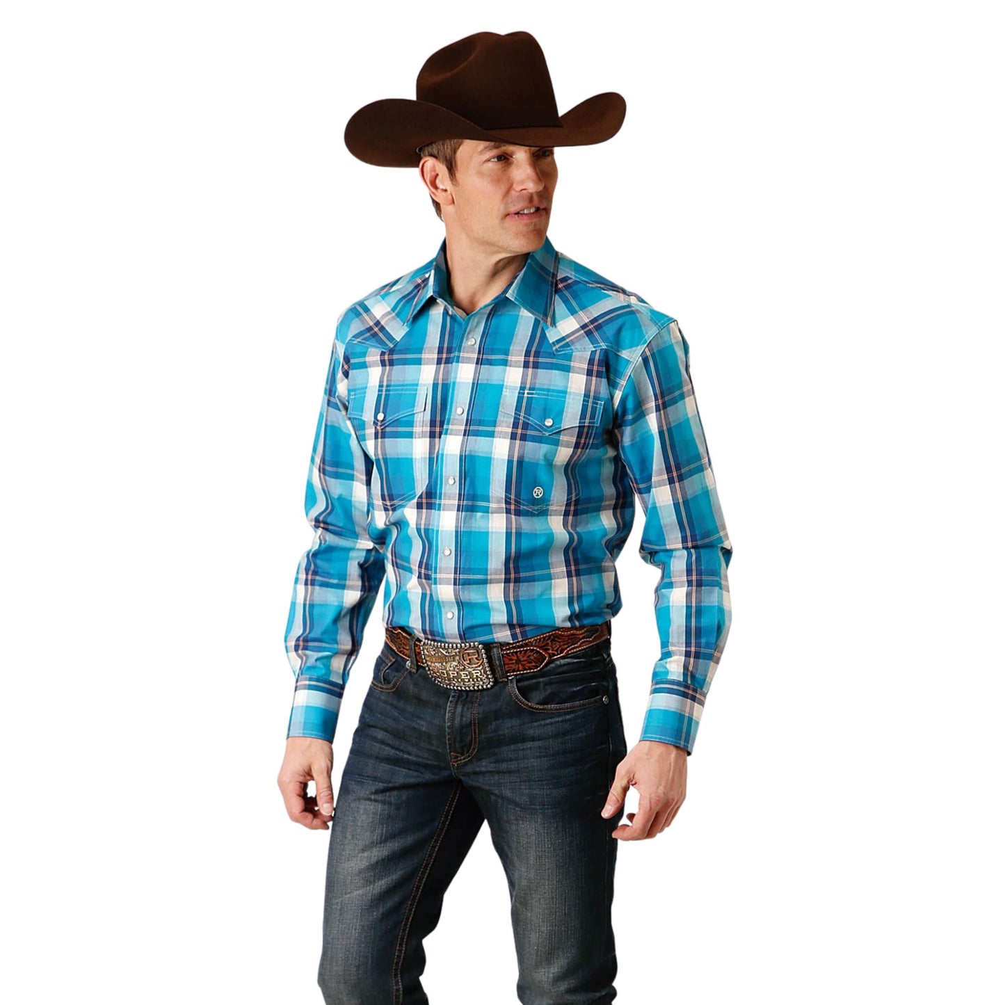 Roper Mens Amarillo Plaid Shirt