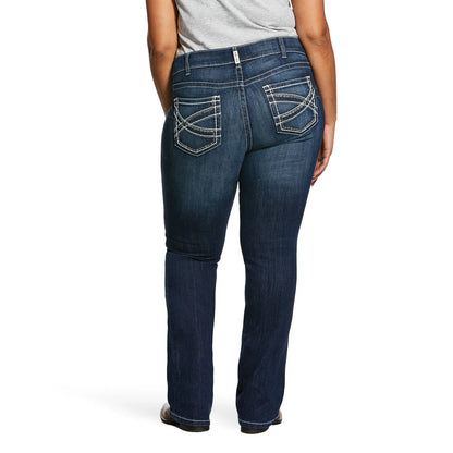 Ariat Womens R.E.A.L. Mid Rise Stretch Entwined Boot Cut Jeans