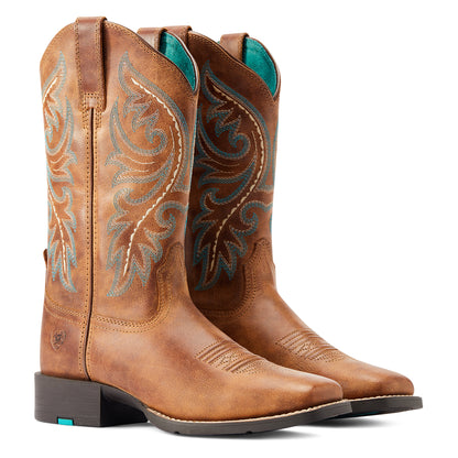 Ariat Womens Round Up Back Zip Boots - EQ Saddlery