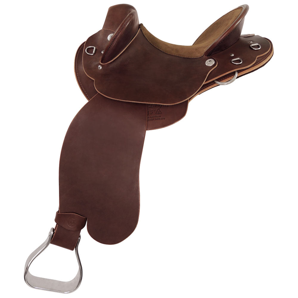 Toowoomba Saddlery Sunset Drafter Fender Saddle 16 Inch Full QH Bars
