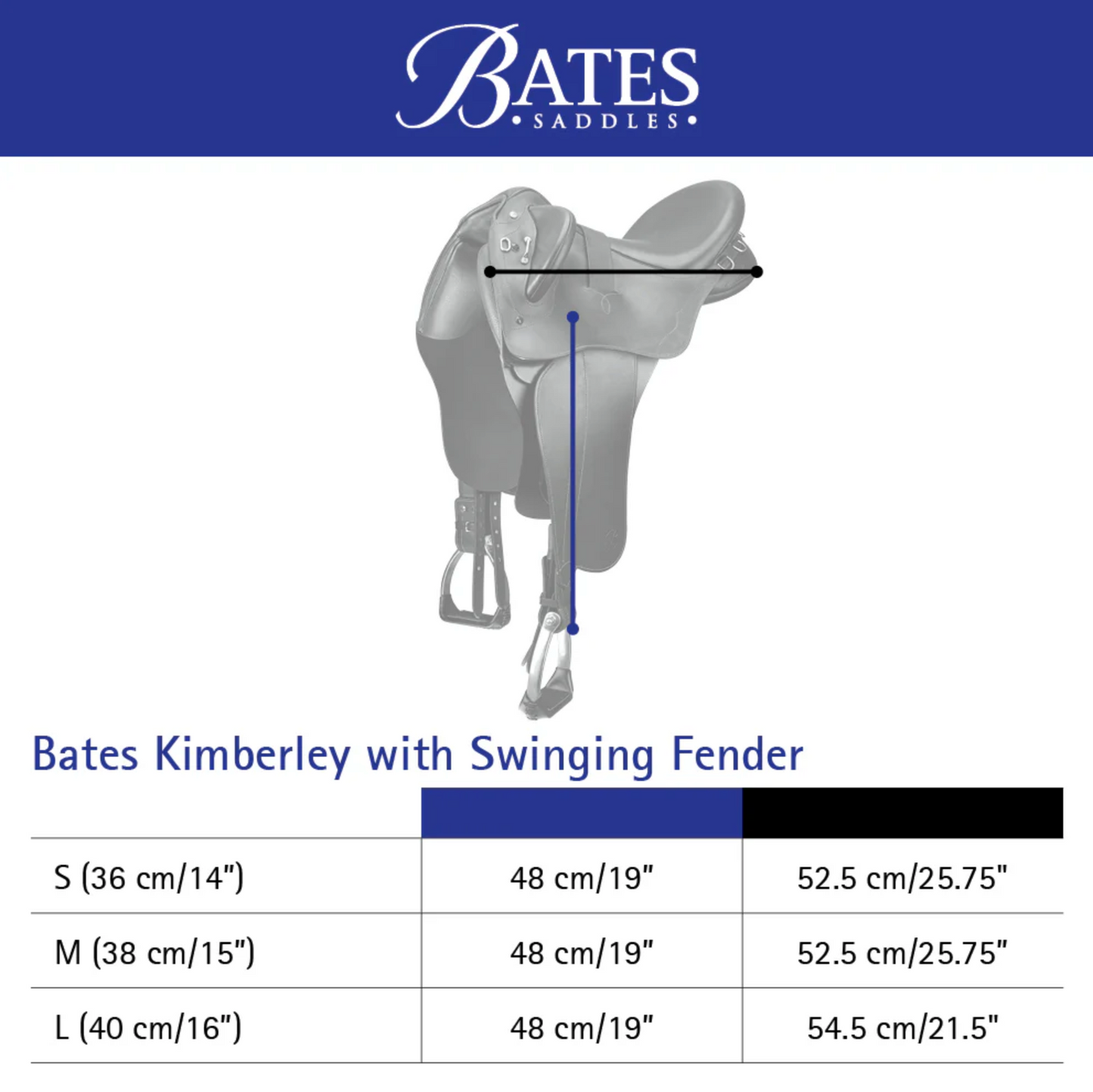 Bates Kimberley Heritage with Swinging Fender CAIR Brown - EQ Saddlery