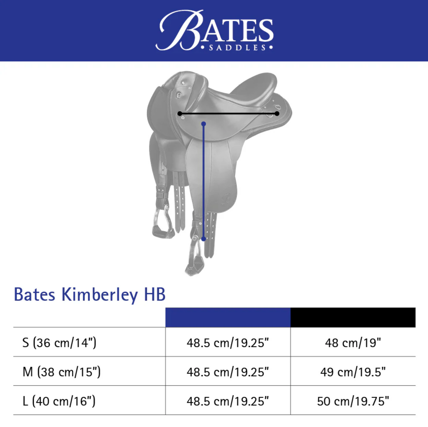 Bates Kimberley Half Breed HART Saddle - EQ Saddlery