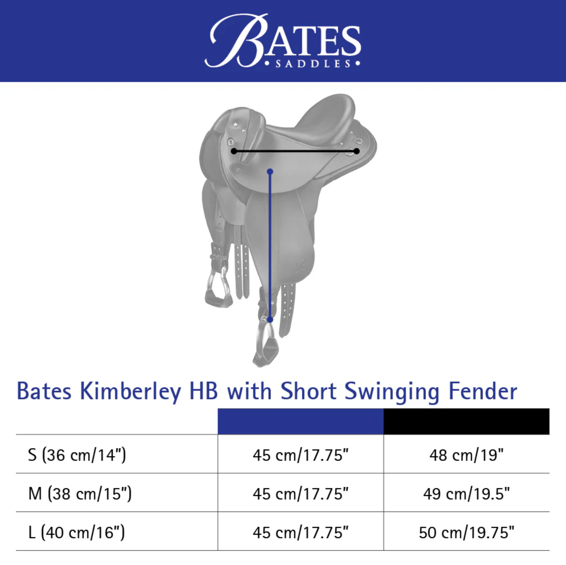 Bates Kimberley Half Breed HART Saddle - EQ Saddlery