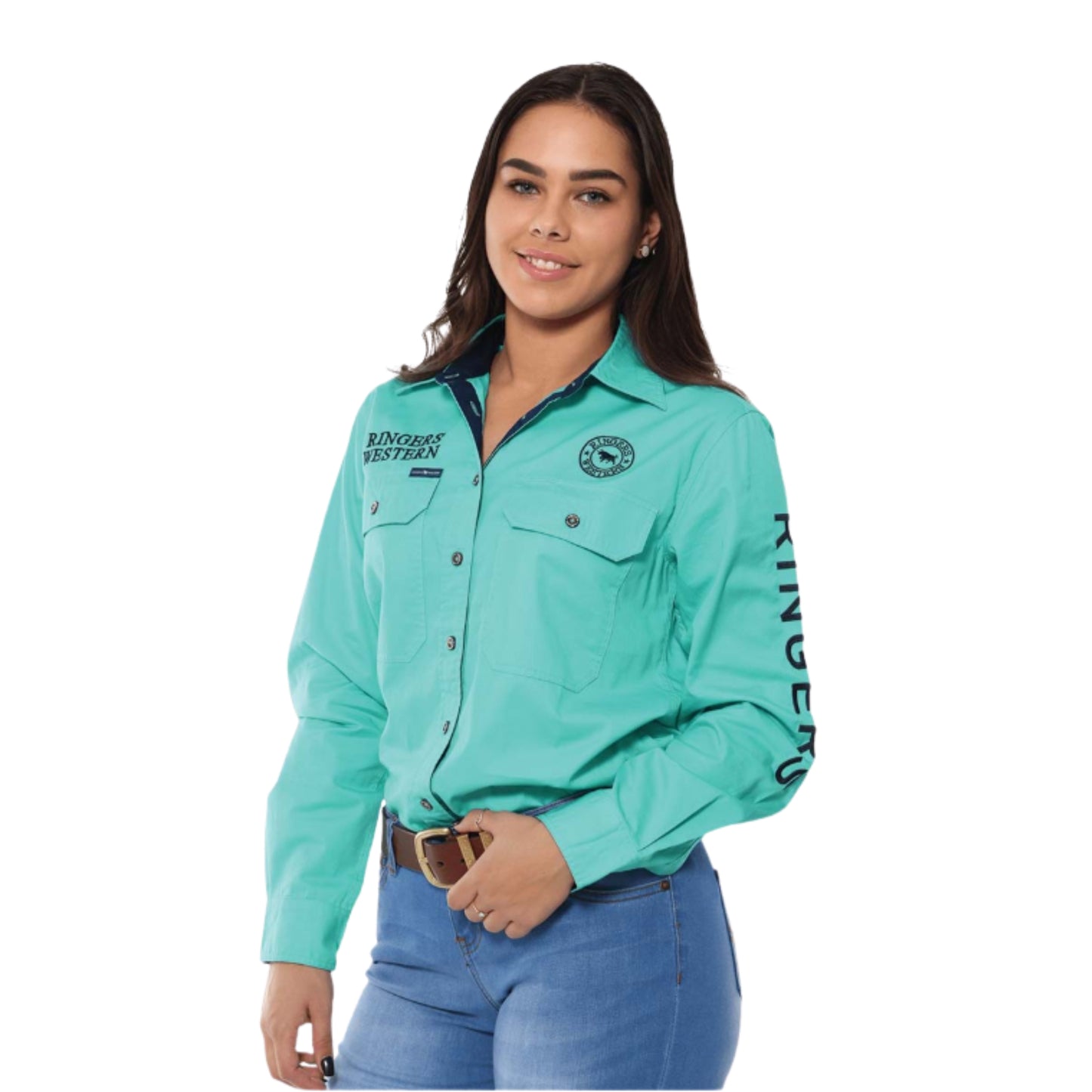Ringers Western Womens Signature Jillaroo Full Button Work Shirt