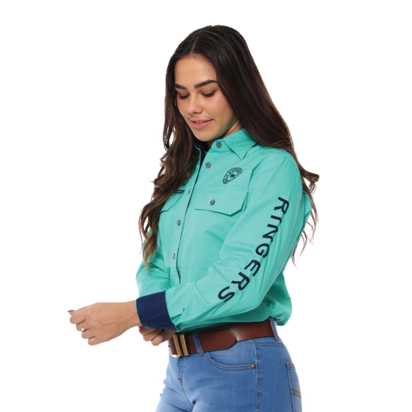 Ringers Western Womens Signature Jillaroo Full Button Work Shirt