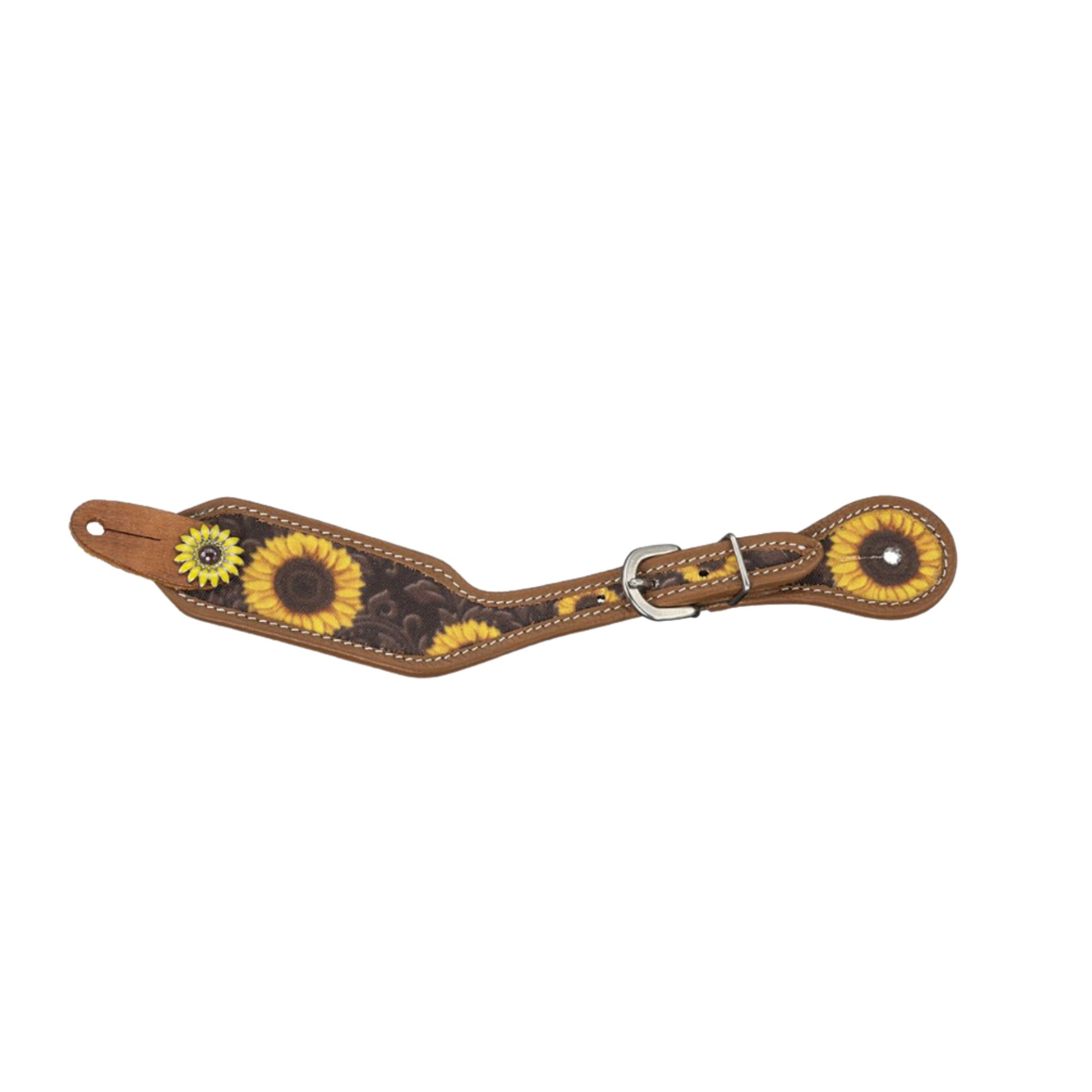 Silver Royal Ladies Sunflower Spur Straps - EQ Saddlery