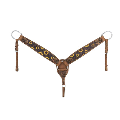 Silver Royal Sunflower Breastcollar - EQ Saddlery