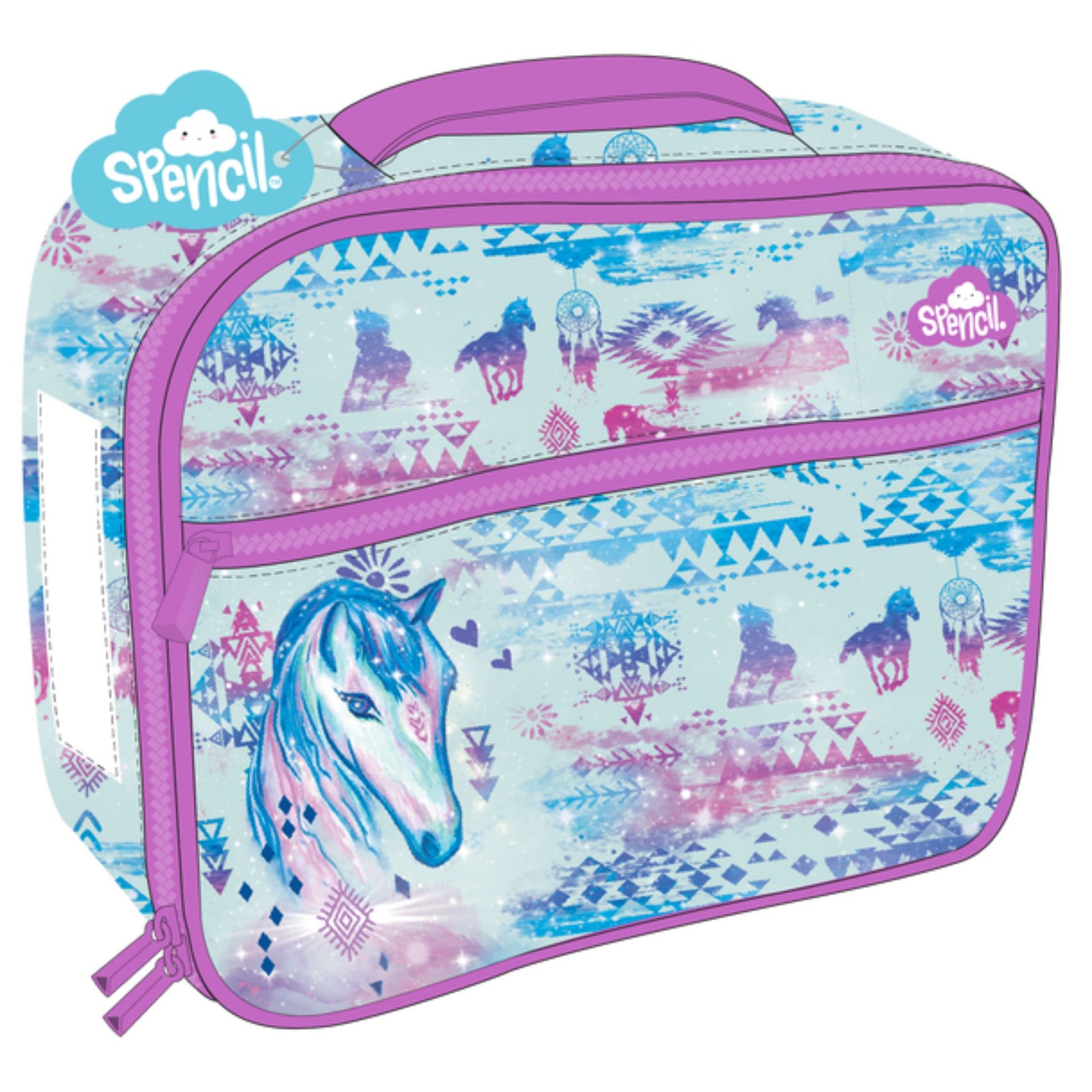 Spencil Big Cooler Lunch Bag and Chill Pack Aztec Horse - EQ Saddlery