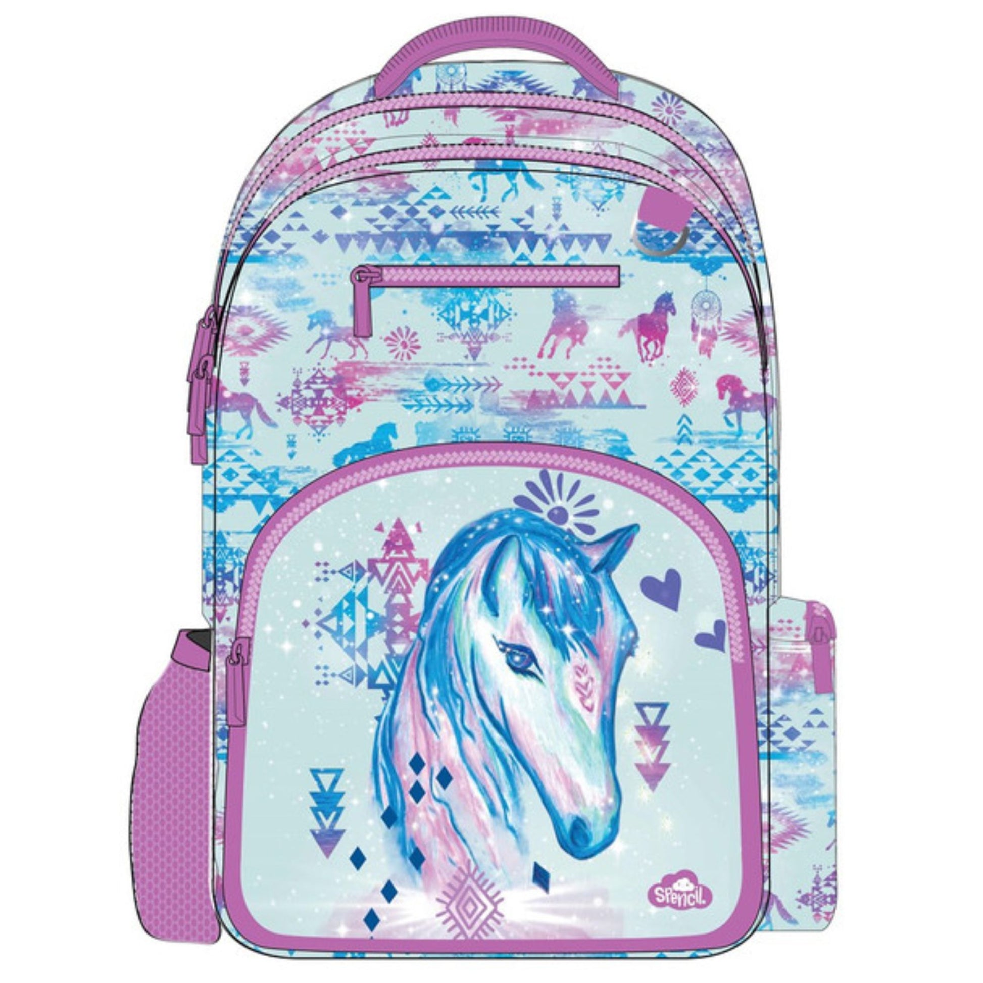 Spencil Big Kids Backpack Aztec Horse - EQ Saddlery
