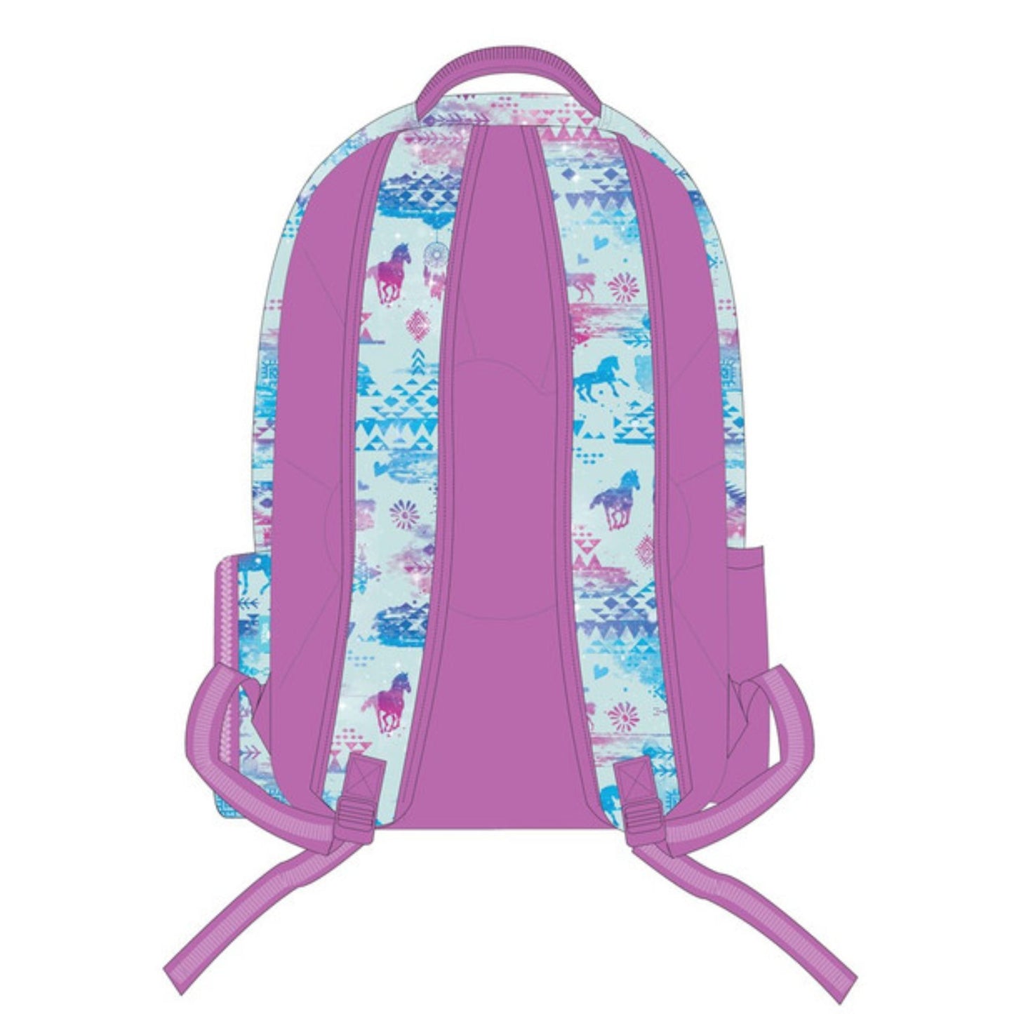 Spencil Big Kids Backpack Aztec Horse - EQ Saddlery