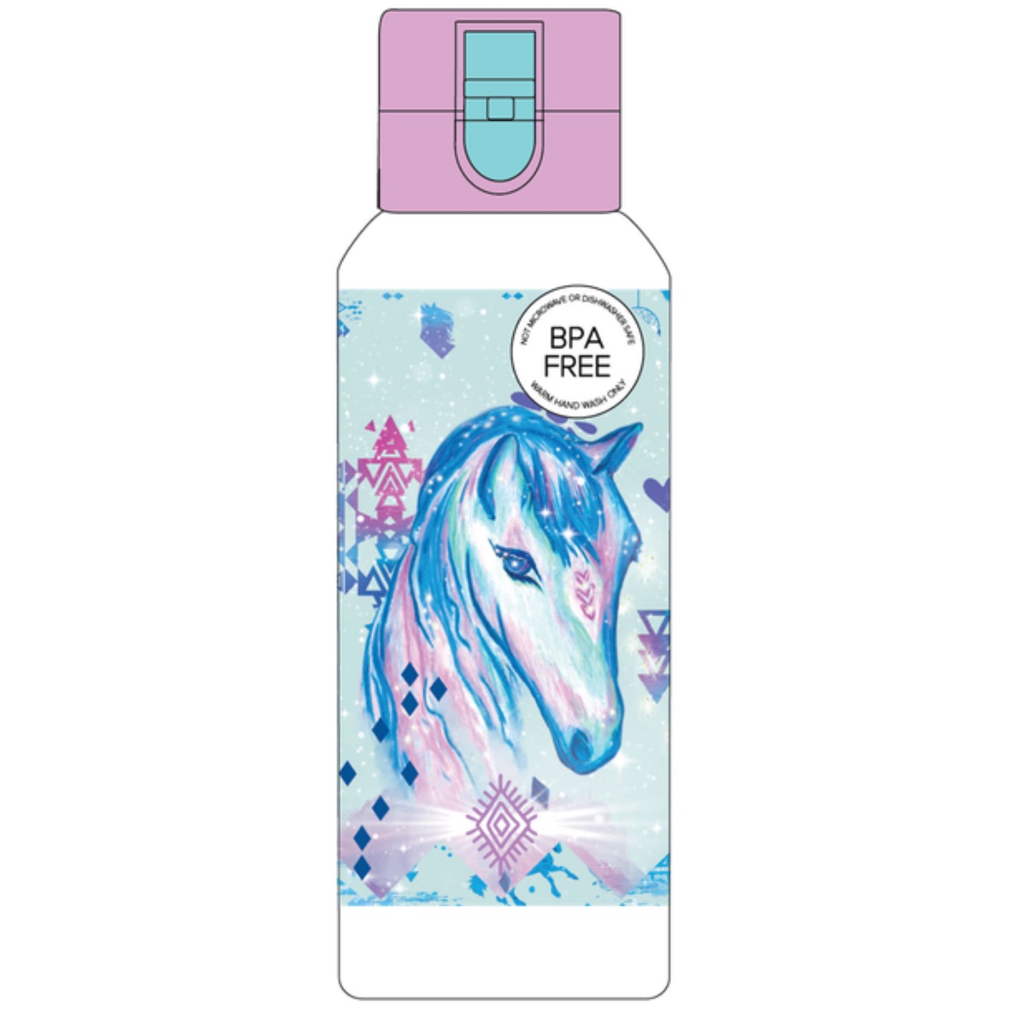 Spencil Big Water Bottle Aztec Horse - EQ Saddlery