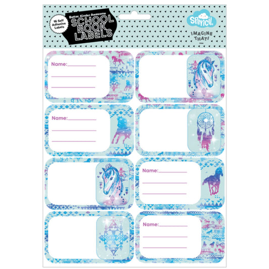 Spencil Book Labels Aztec Horse - EQ Saddlery