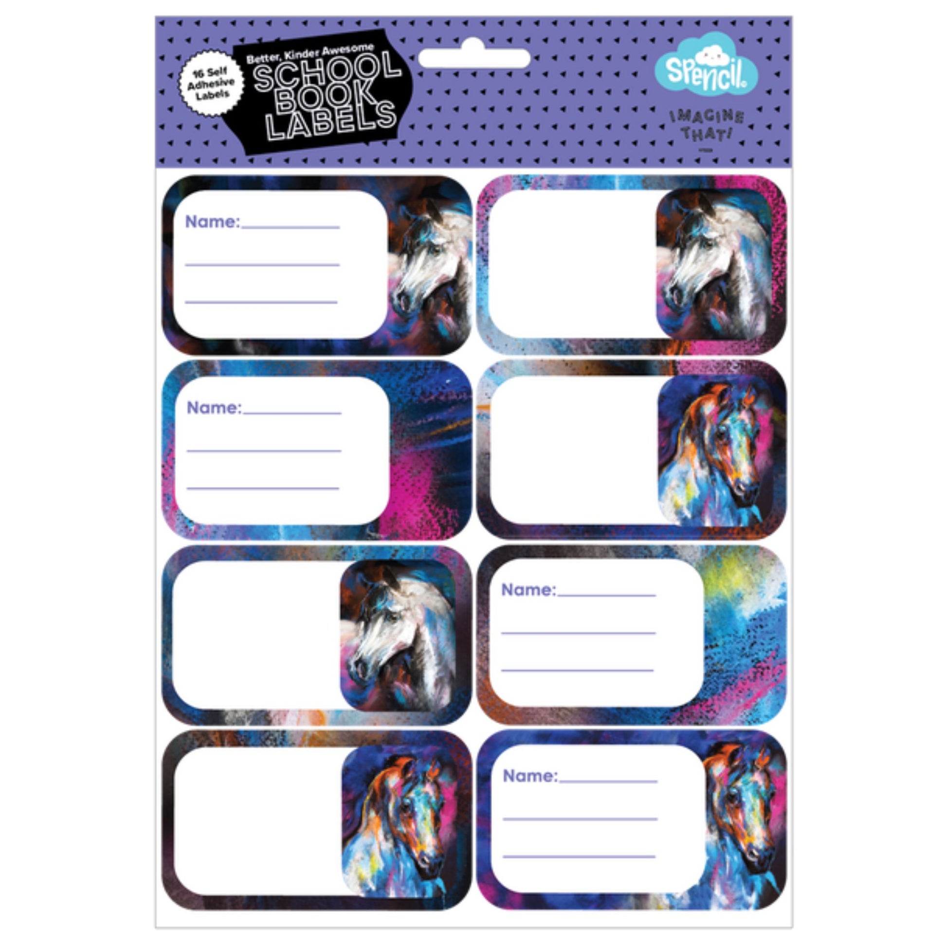 Spencil Book Labels Mystic - EQ Saddlery