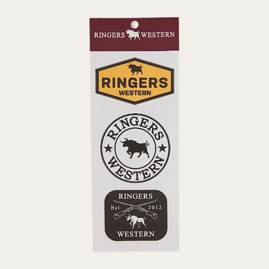Ringers Western Logo Sticker 3 Pack - EQ Saddlery