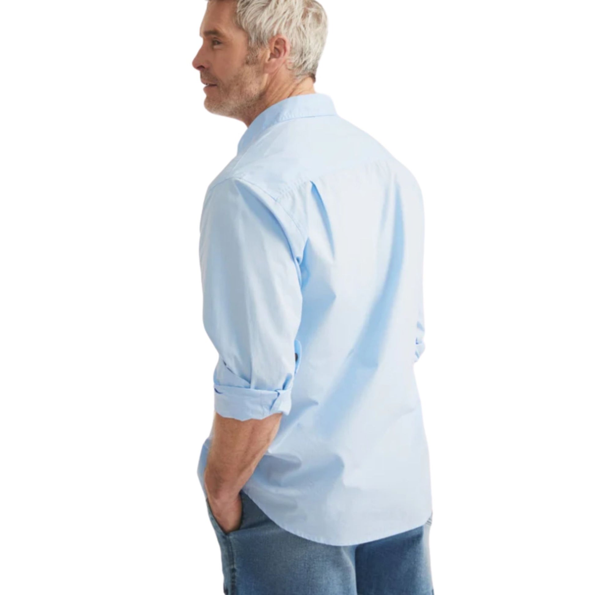 RB Sellars Mens Territory Half Button Long Sleeve Shirt - EQ Saddlery