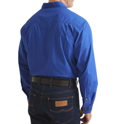 RB Sellars Mens Territory Half Button Long Sleeve Shirt - EQ Saddlery