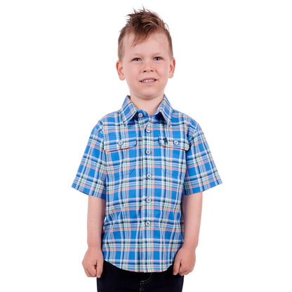 Thomas Cook Boys Baxter Check 2-Pocket Short Sleeve Shirt