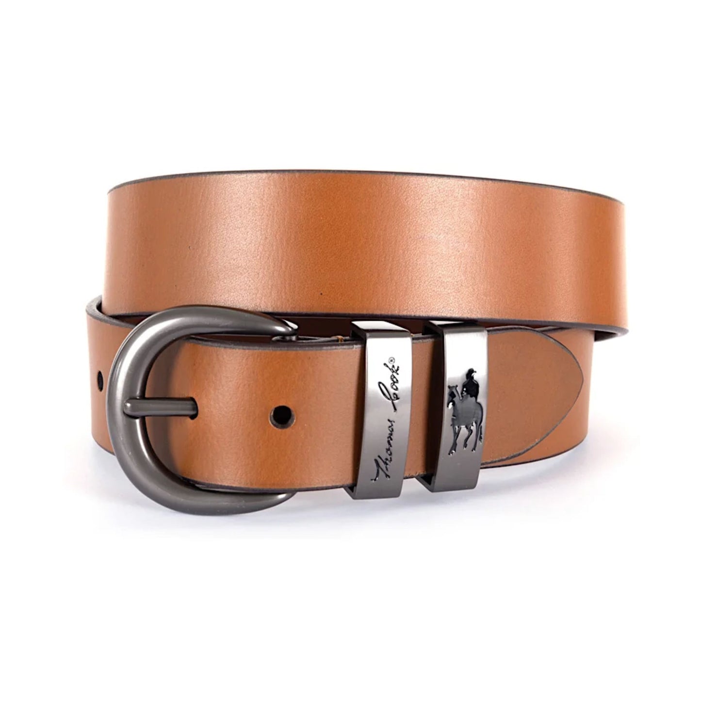 Thomas Cook Gunmetal Twin Keeper Belt - EQ Saddlery