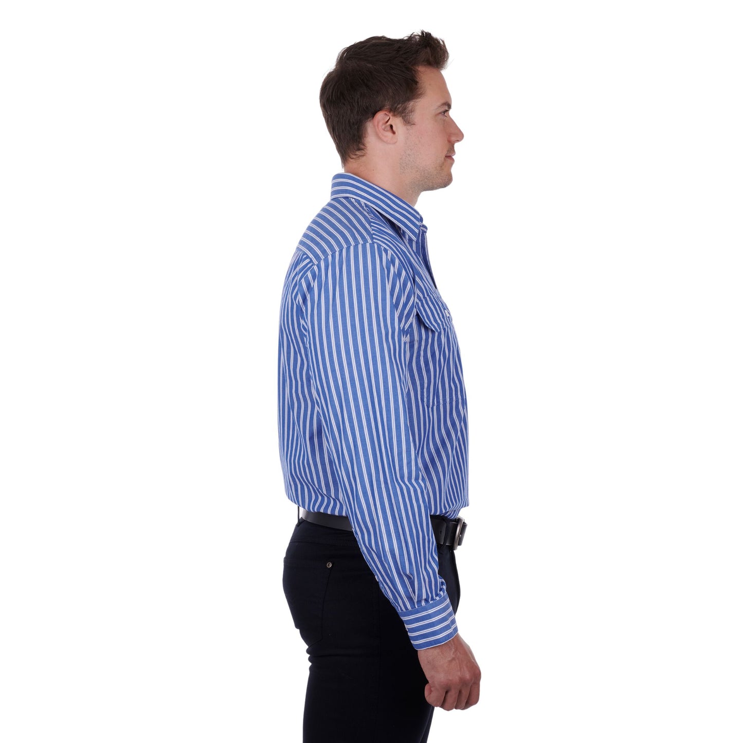 Thomas Cook Men Charlie Half Placket Long Sleeve Shirt - EQ Saddlery