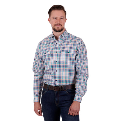 Thomas Cook Mens Whitburn Check 2-Pocket Long Sleeve Shirt - EQ Saddlery