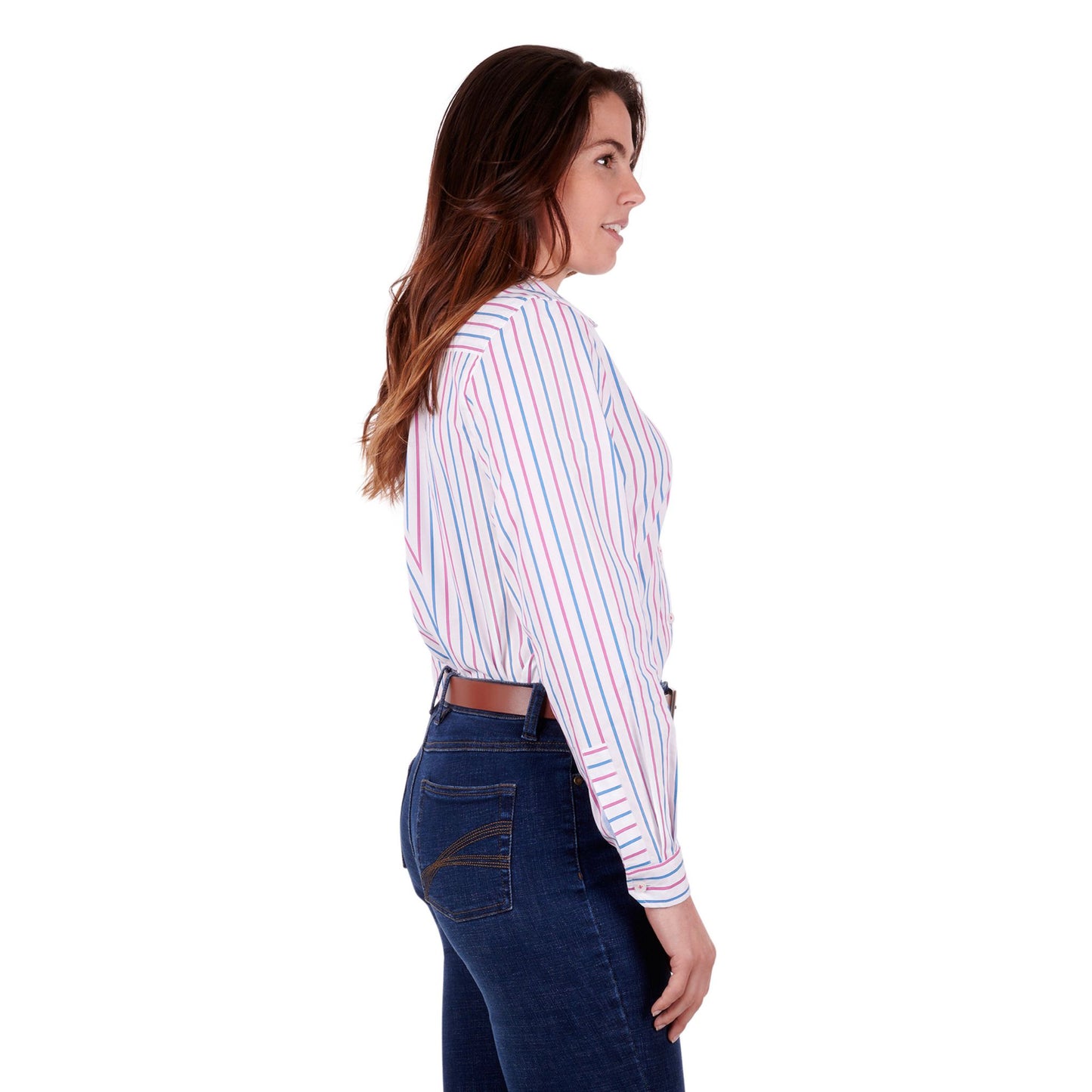 Thomas Cook Womens Perry Stripe Long Sleeve Shirt - EQ Saddlery
