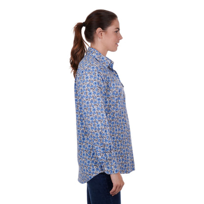 Thomas Cook Womens Shantelle Half Placket Long Sleeve Shirt - EQ Saddlery