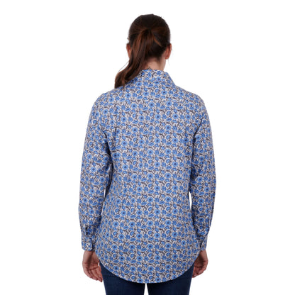 Thomas Cook Womens Shantelle Half Placket Long Sleeve Shirt - EQ Saddlery