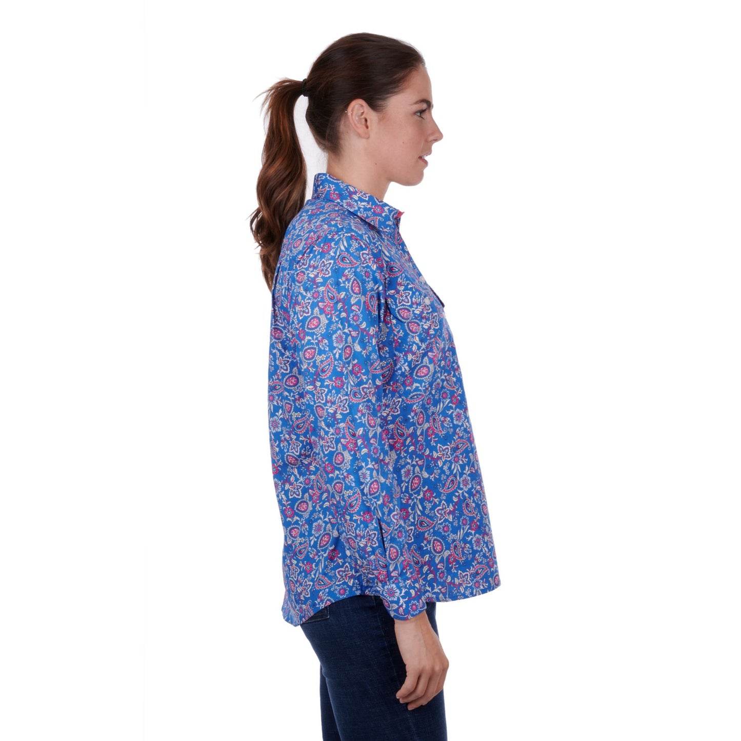 Thomas Womens Luisa Half Placket Long Sleeve Shirt - EQ Saddlery