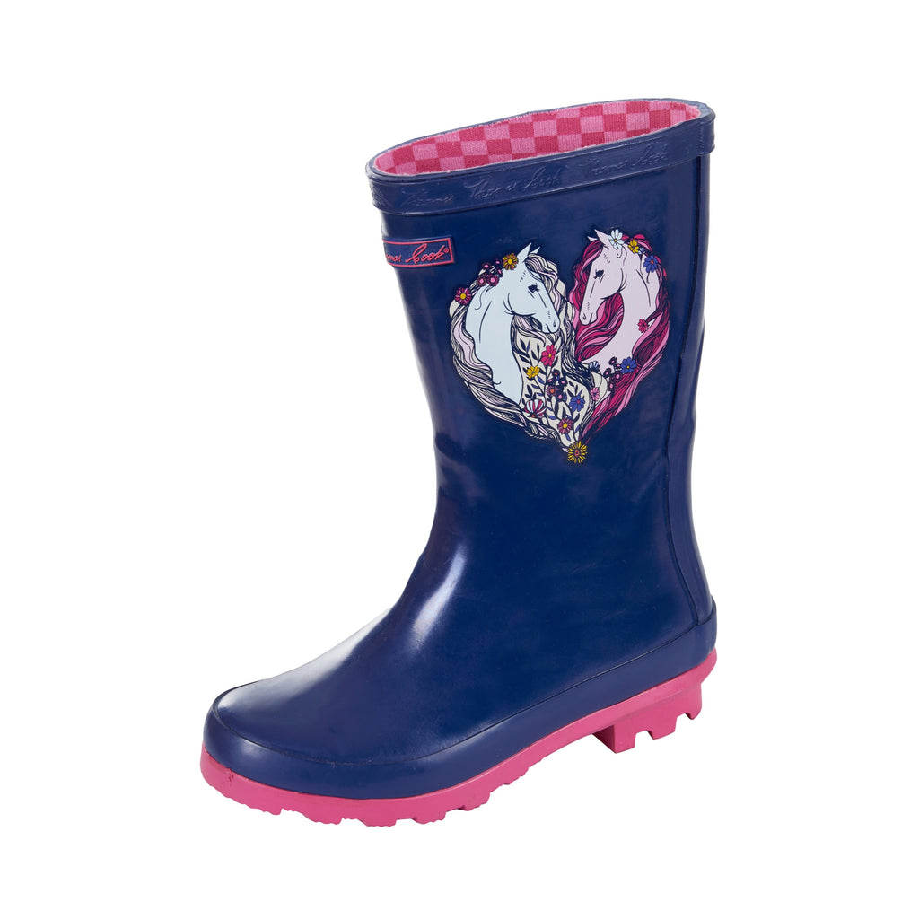 Thomas Cook Kids Horse Heart Gumboots