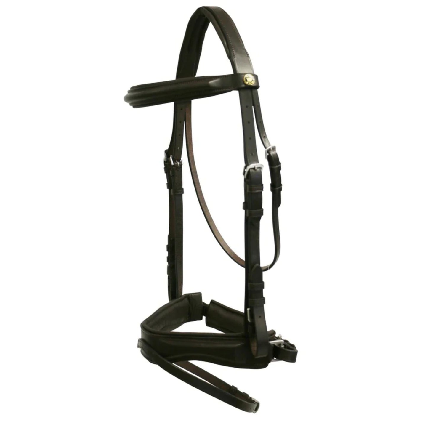 Jeremy and Lord Padded Snaffle Bridle with Removable Hanoverian - EQ Saddlery