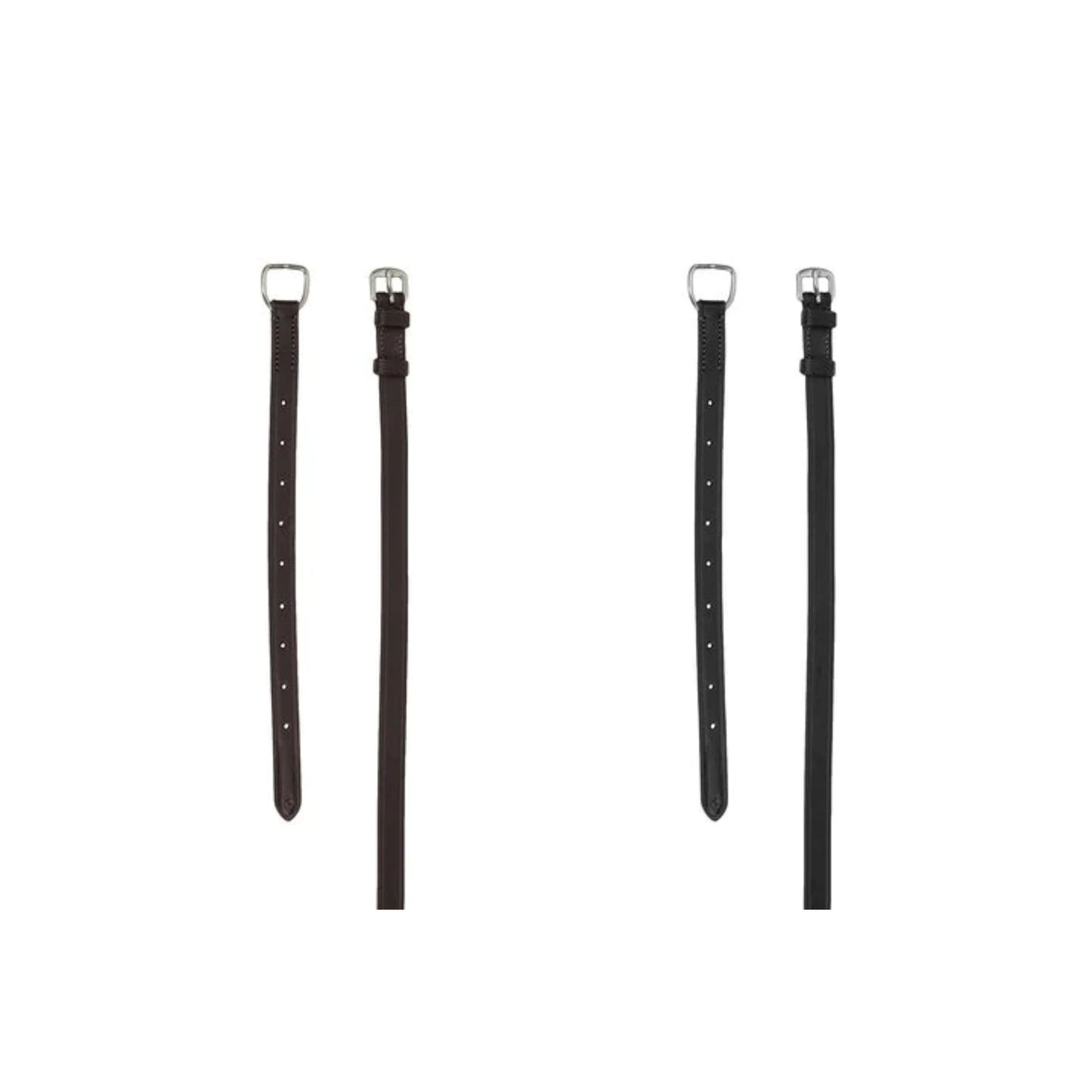 PSOS Flat Throatlash with Dark Stitches - EQ Saddlery