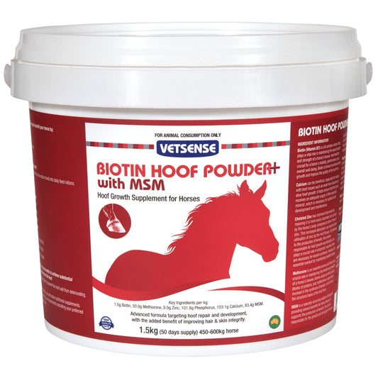 Vetsense Biotin Hoof Powder MSM - EQ Saddlery