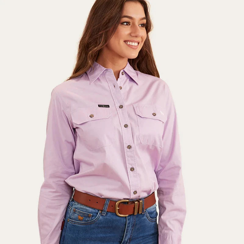 Ringers Western Womens Pentecost River Full Button Work Shirt - EQ Saddlery