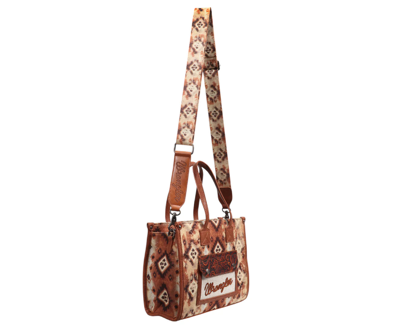 Wrangler Aztec Crossbody Tote Bag