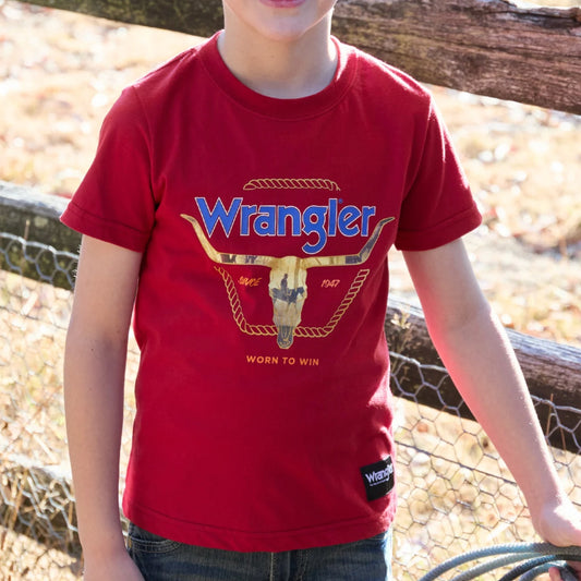 Wrangler Boys Theo Short Sleeve Tee - EQ Saddlery