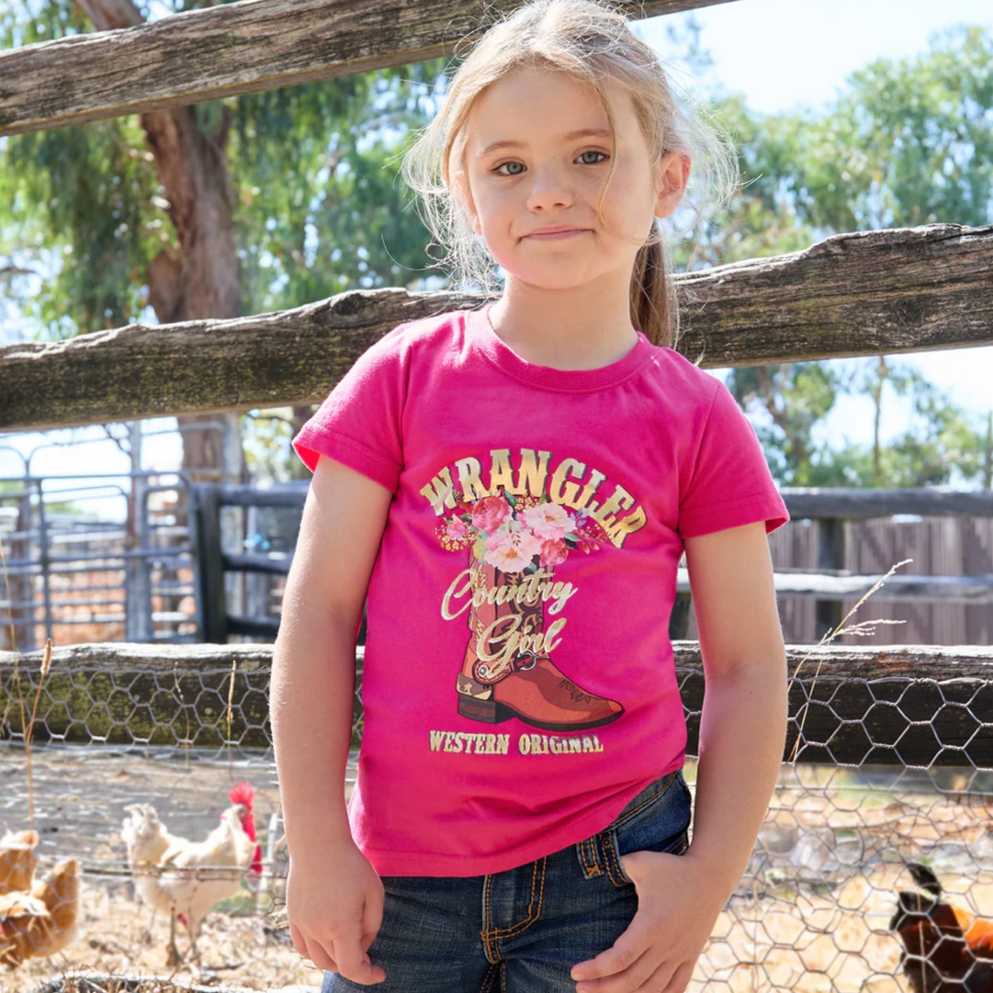 Wrangler Girls Penny Short Sleeve Tee