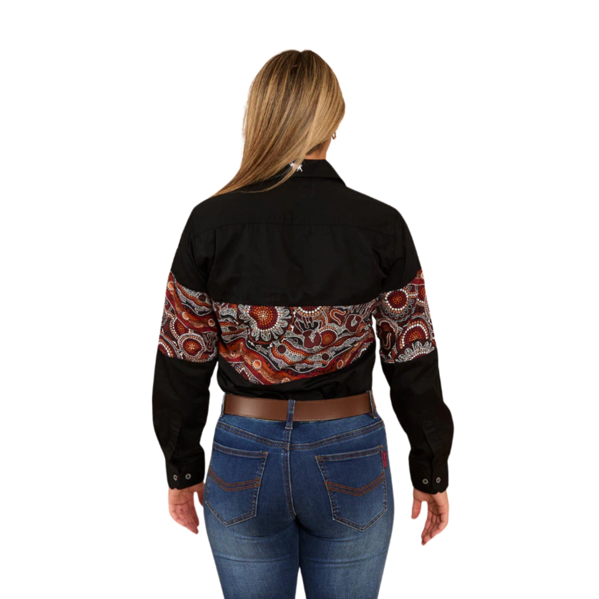 Ringers Western Womens Walkabout Warrior Half Button Work Shirt - EQ Saddlery