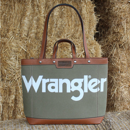 Wrangler Canvas Iconic Logo Tote - EQ Saddlery