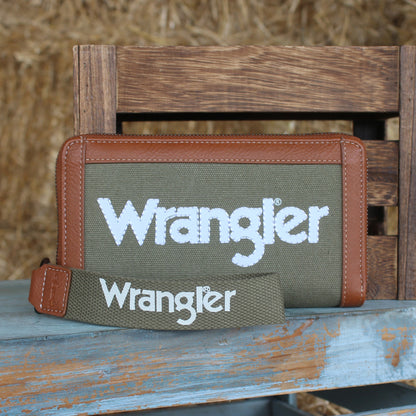 Wrangler Canvas Iconic Logo Wallet - EQ Saddlery