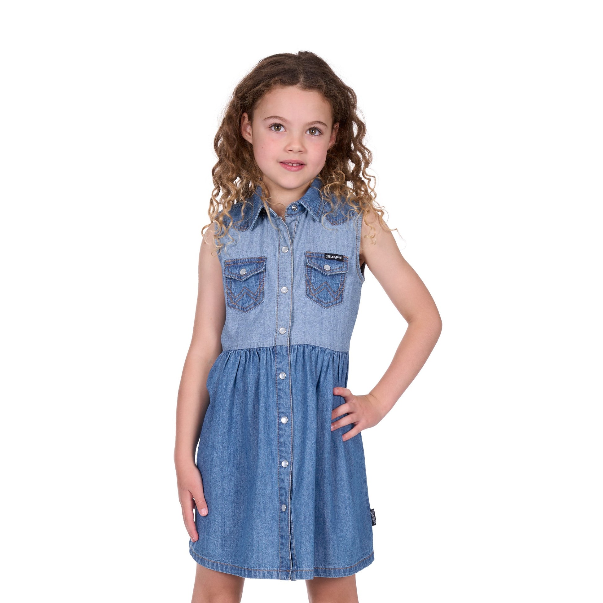Wrangler Girls Joanna Sleeveless Dress - EQ Saddlery