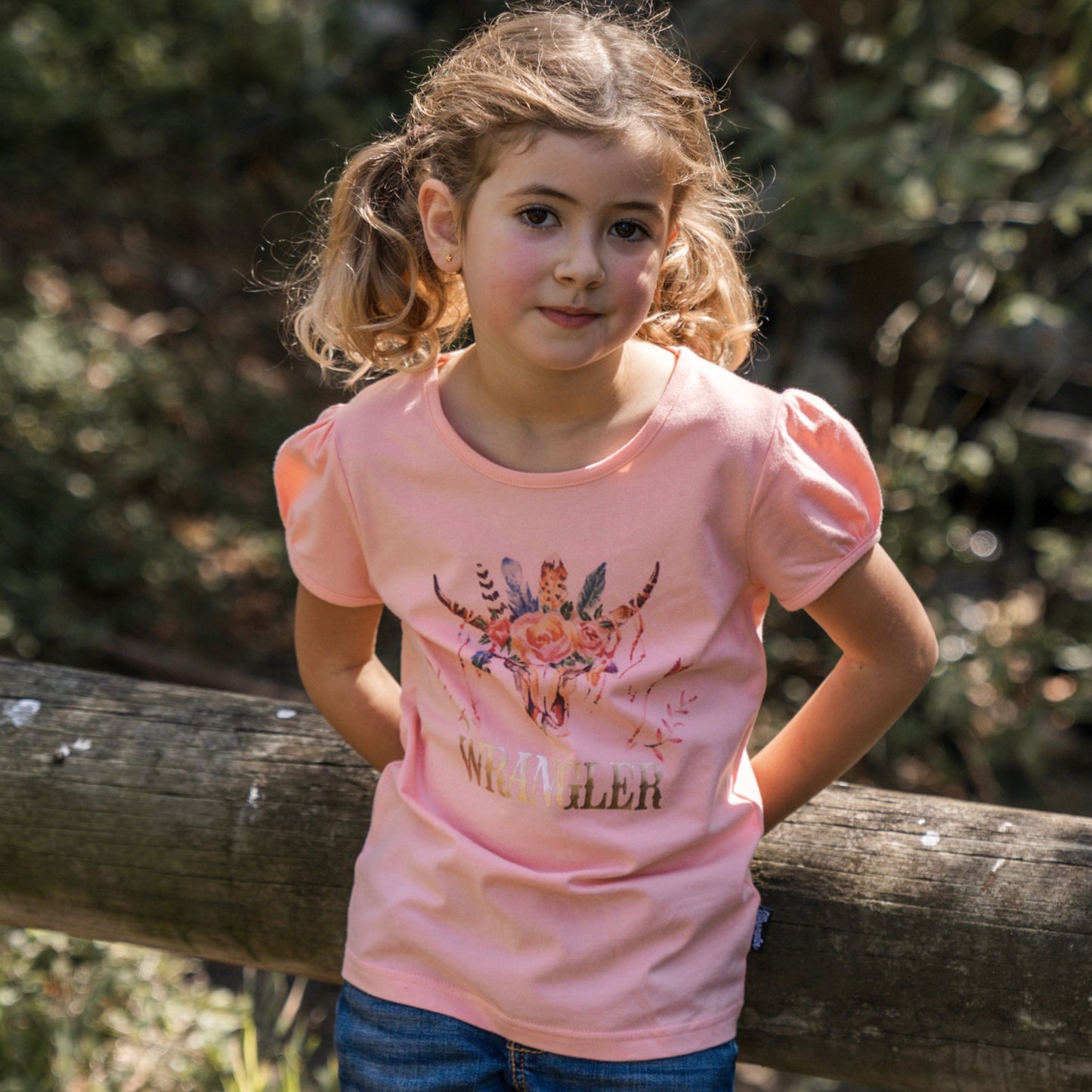 Wrangler Girls Paige Short Sleeve T-Shirt - EQ Saddlery