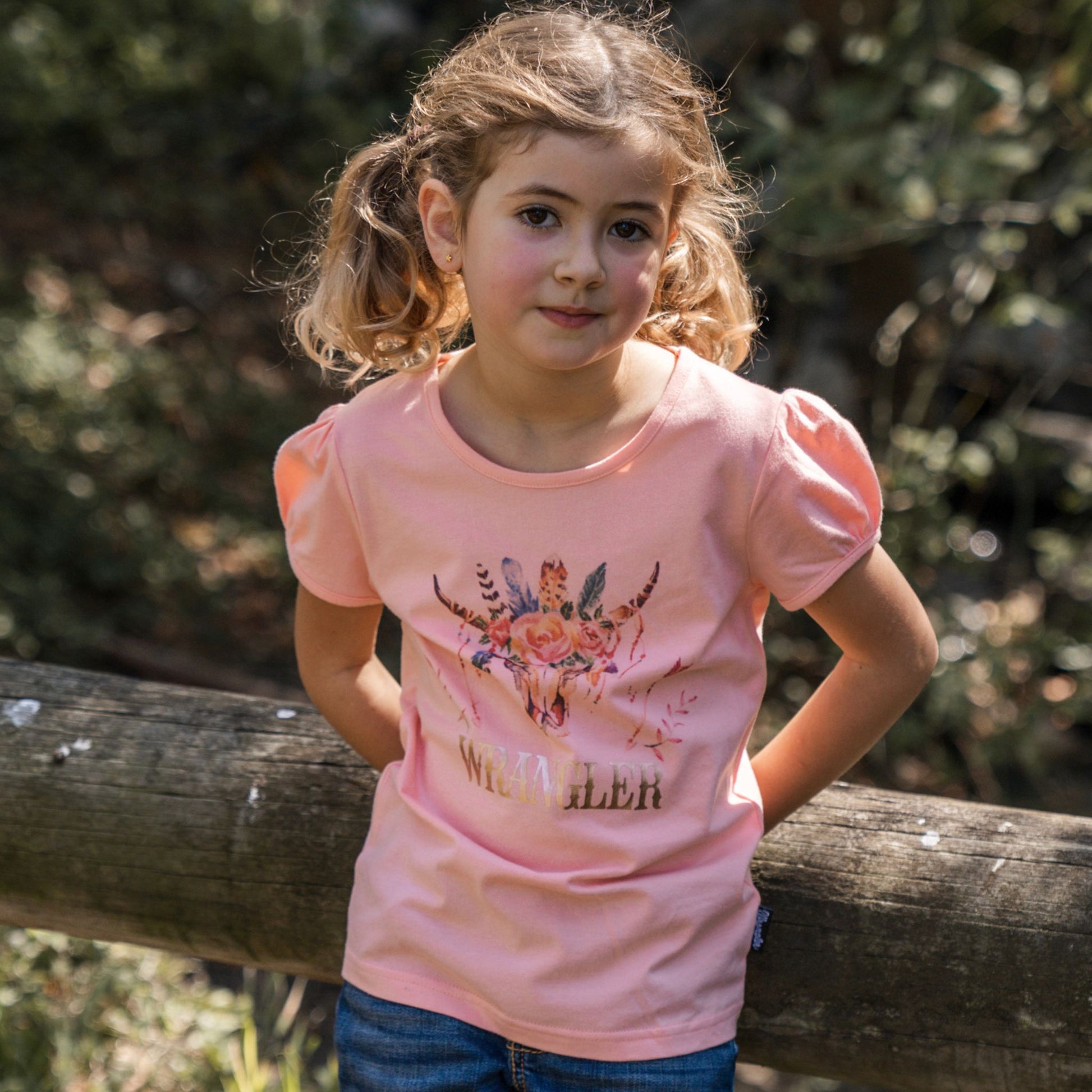 Wrangler Girls Paige Short Sleeve T-Shirt - EQ Saddlery