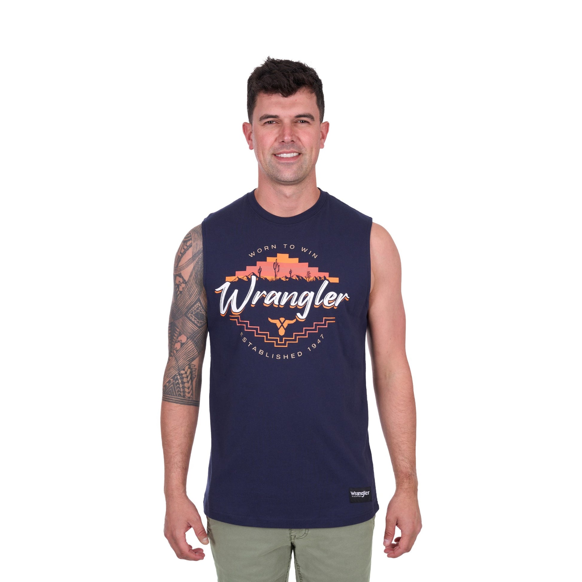 Wrangler Mens Mario Muscle Tank - EQ Saddlery